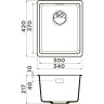 Мойка OMOIKIRI KATA 34-U-BL Artgranit/черный 4993382