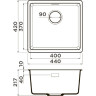 Мойка OMOIKIRI KATA 44-U-BL Artgranit/черный 4993403
