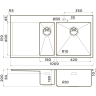 Мойка OMOIKIRI AKISAME 100-2-LG-R нерж. сталь/светлое золото 4973090