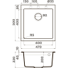 Мойка OMOIKIRI BOSEN 47A-GB Artceramic/графит 4993815