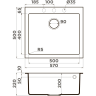Мойка OMOIKIRI BOSEN 57A-WH Artceramic/белый 4993820