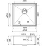 Мойка OMOIKIRI KASEN 48-26 INT LG светлое золото 4997057