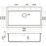 Мойка OMOIKIRI KITAGAWA 86-LB-AZ Artceramic/Azur blue 4993026