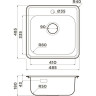 Мойка OMOIKIRI NOTORO 48-SI Matt нерж.сталь/Silver Matt 4997437