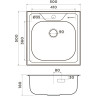 Мойка OMOIKIRI SARU 50-IN нерж.сталь/нержавеющая сталь 4997395